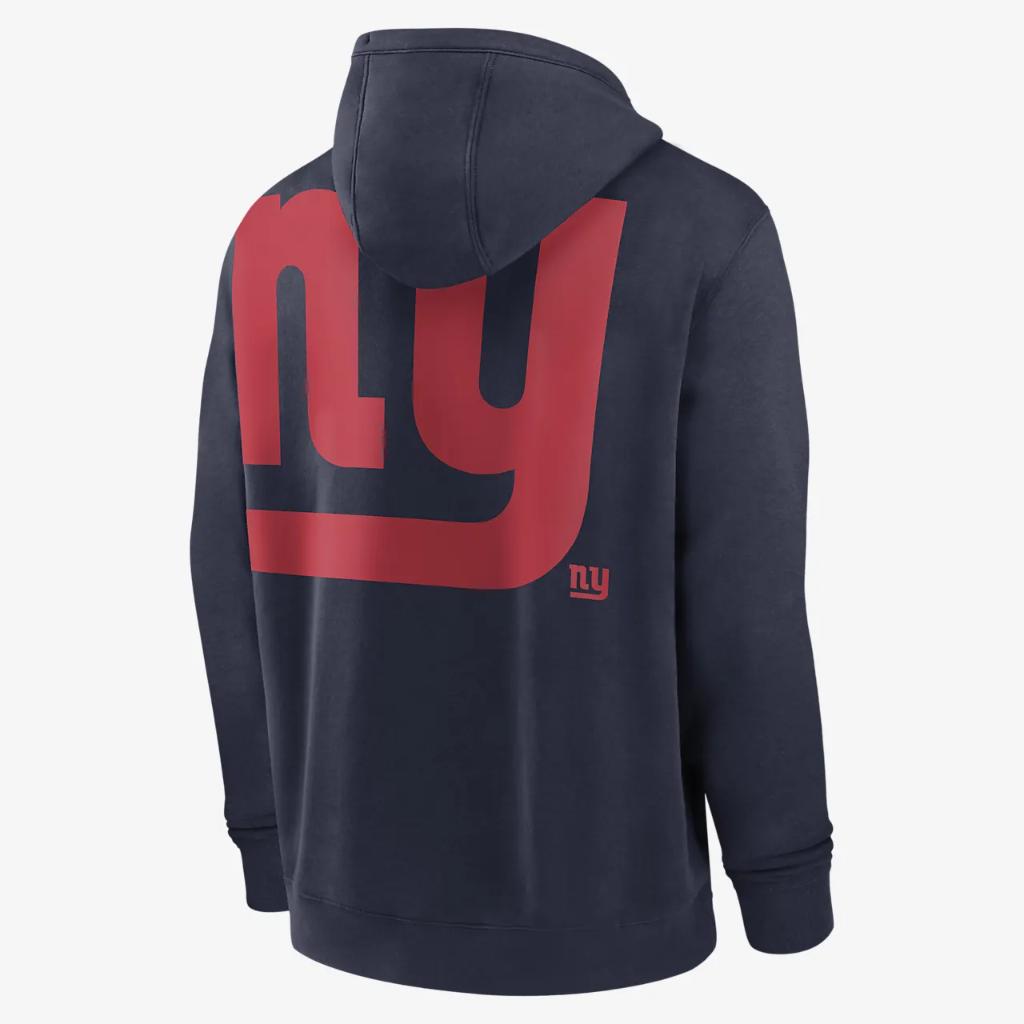 New York Giants Layered Logo Statement Men&#039;s Nike NFL Pullover Hoodie NKGY069K8IV-99H