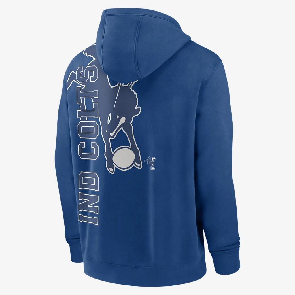 Indianapolis Colts Layered Logo Statement Men&#039;s Nike NFL Pullover Hoodie NKGY10HM89V-99H