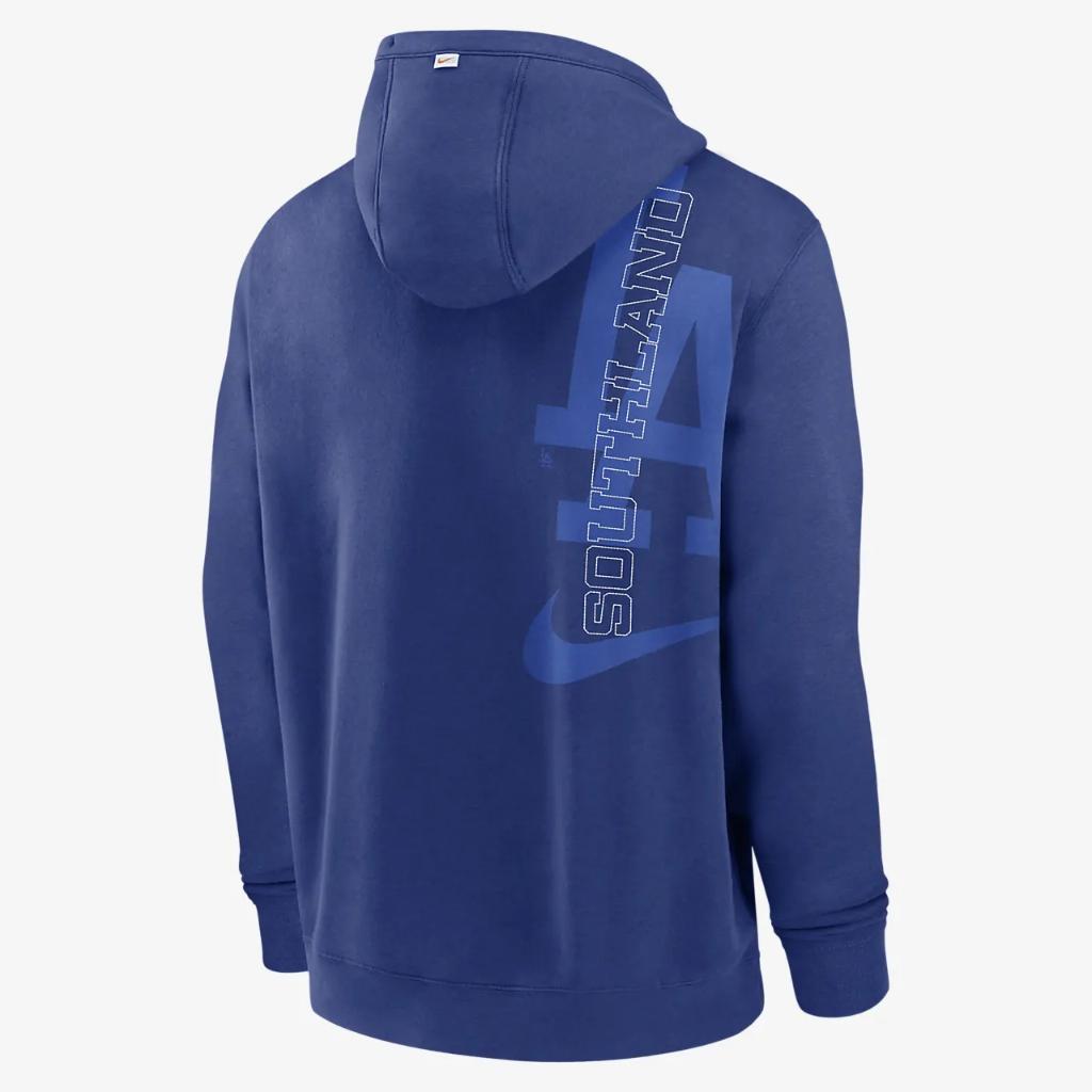 Nike Statement Ballgame (MLB Los Angeles Dodgers) Men&#039;s Pullover Hoodie NKGY12AULD-01T