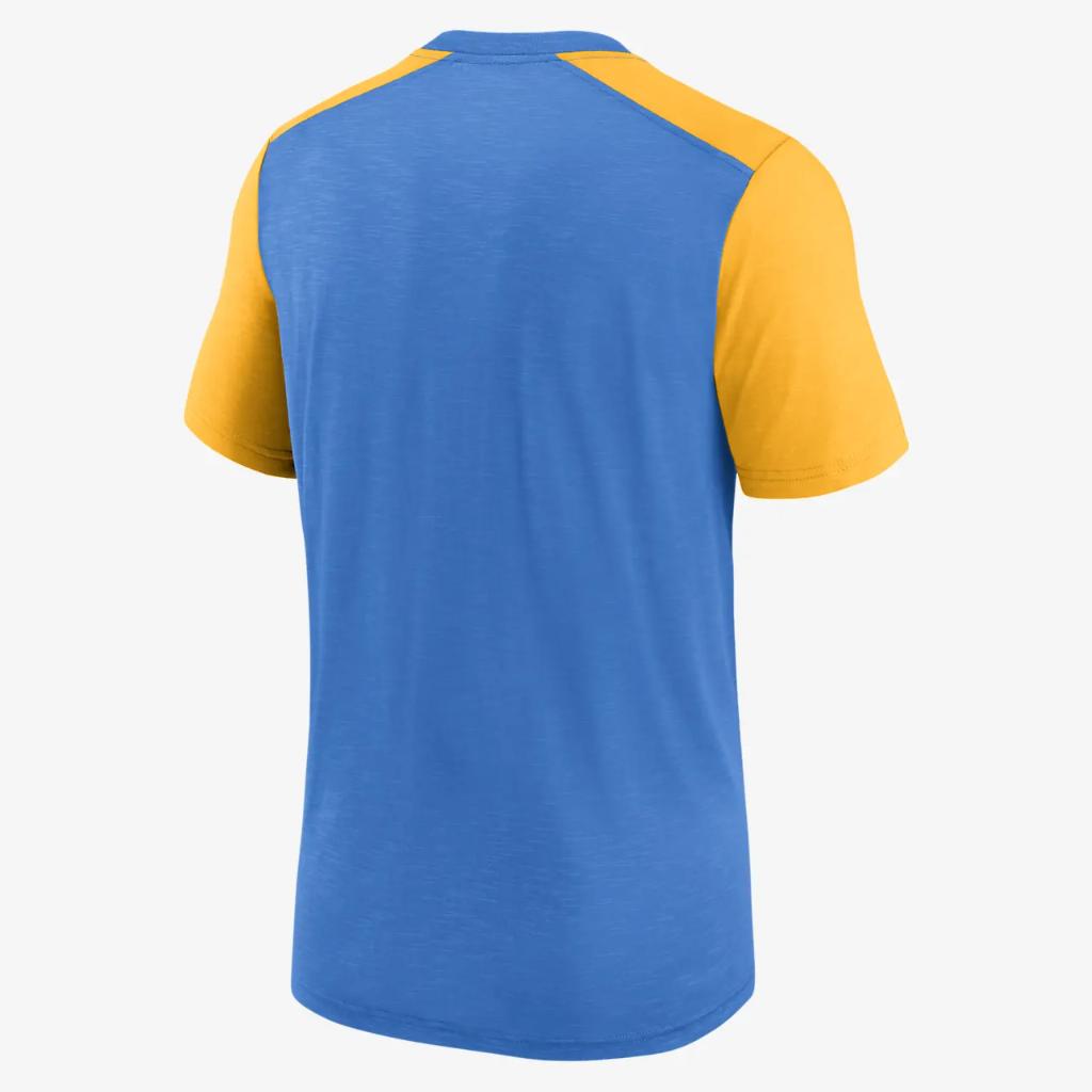 Nike Color Block Team Name (NFL Los Angeles Chargers) Men&#039;s T-Shirt NKZGEG8197-0YG