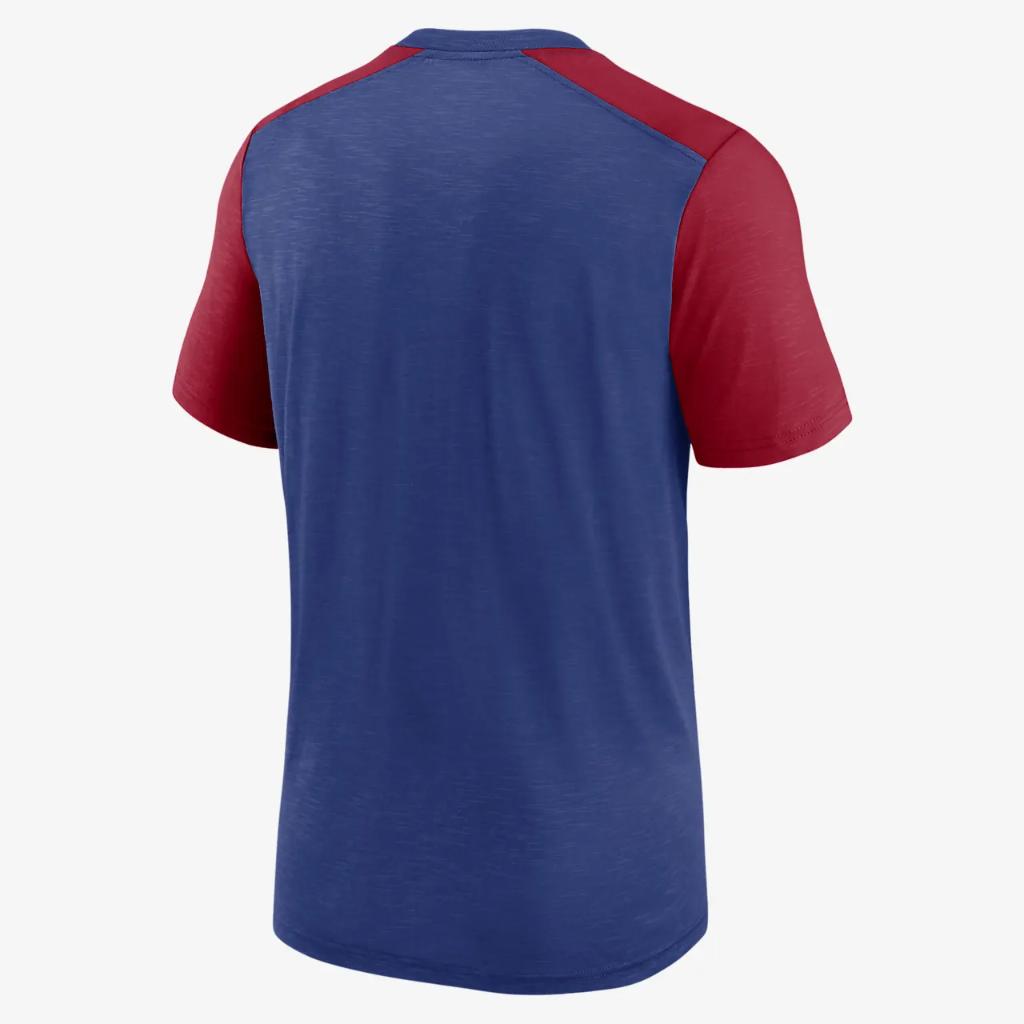 Nike Color Block Team Name (NFL New York Giants) Men&#039;s T-Shirt NKZGEG848I-0YG