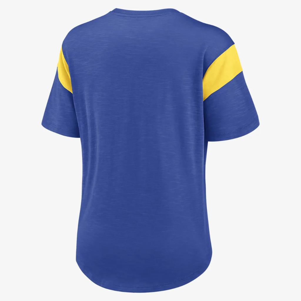 Nike Fashion Prime Logo (NFL Los Angeles Rams) Women&#039;s T-Shirt NKZHEI6295-0Z3