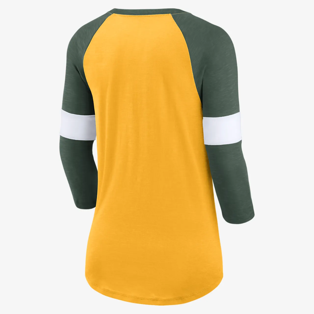 Nike Pride (NFL Green Bay Packers) Women&#039;s 3/4-Sleeve T-Shirt NKZNEH857T-0Z5