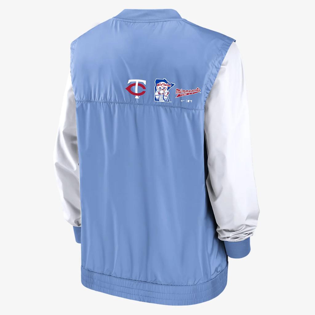 Nike Rewind Warm Up (MLB Minnesota Twins) Men&#039;s Pullover Jacket NMMJ00KPMNT-0RB