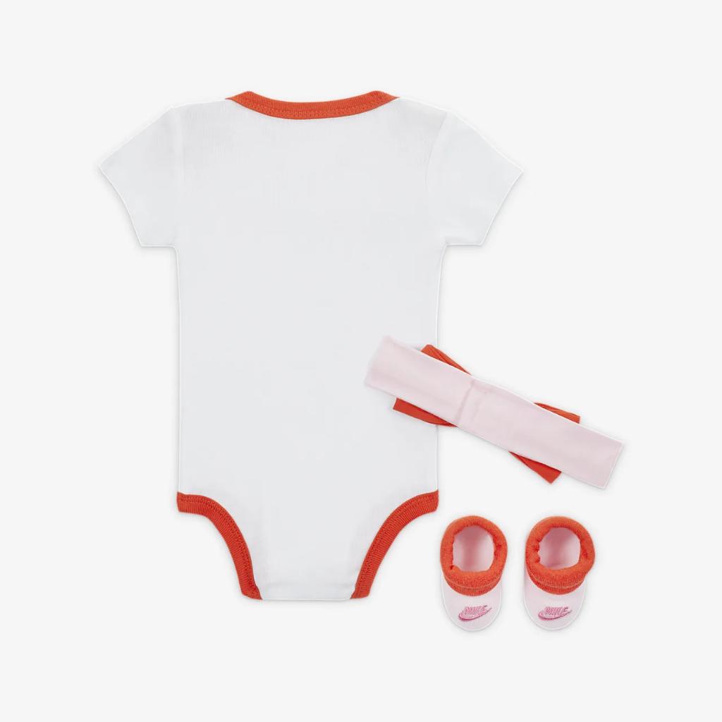Nike XO Swoosh Vday 3-Piece Bodysuit Box Set Baby Bodysuit Set NN0901-001
