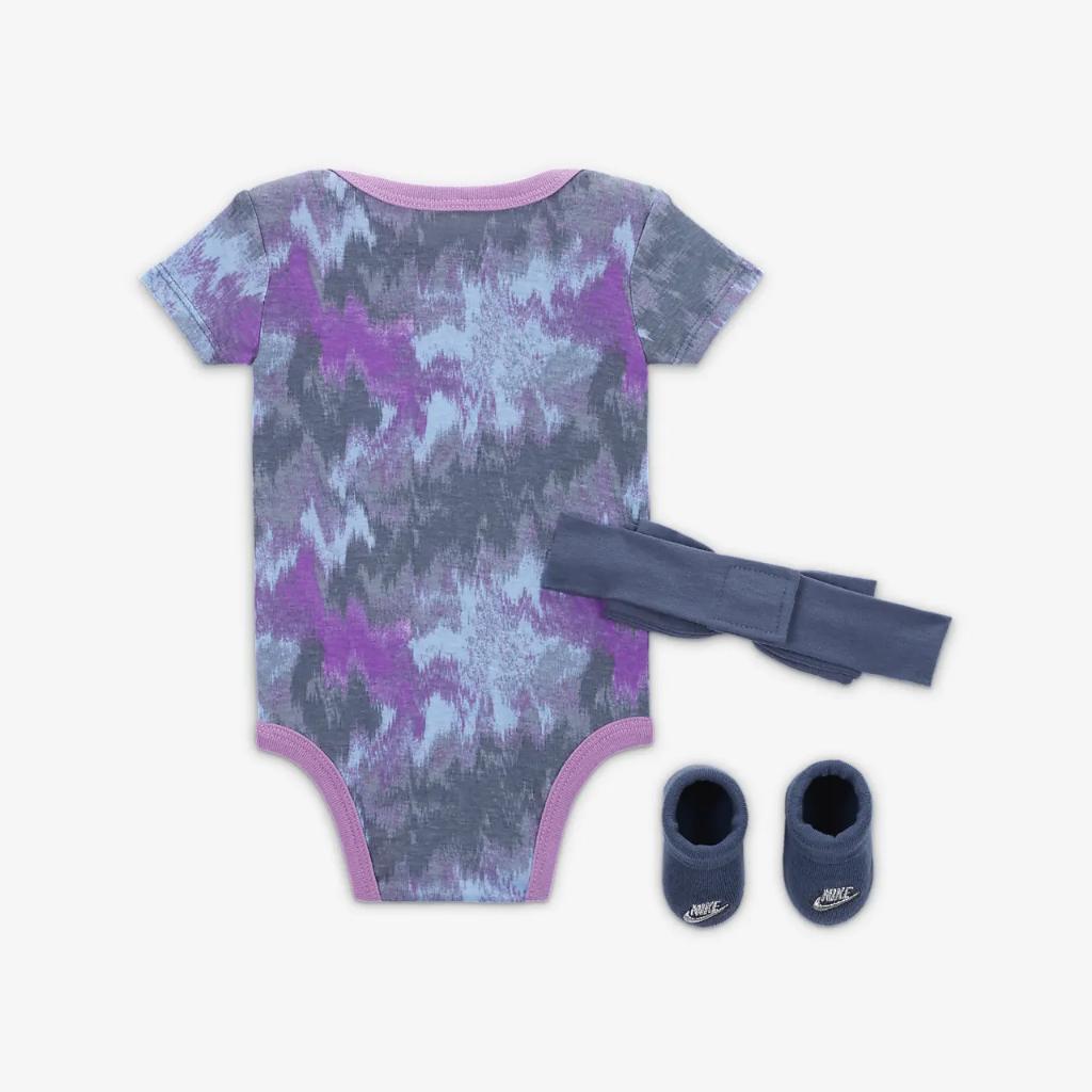 Nike Digi Dye 3-Piece Bodysuit Box Set Baby Bodysuit Set NN0909-U6B