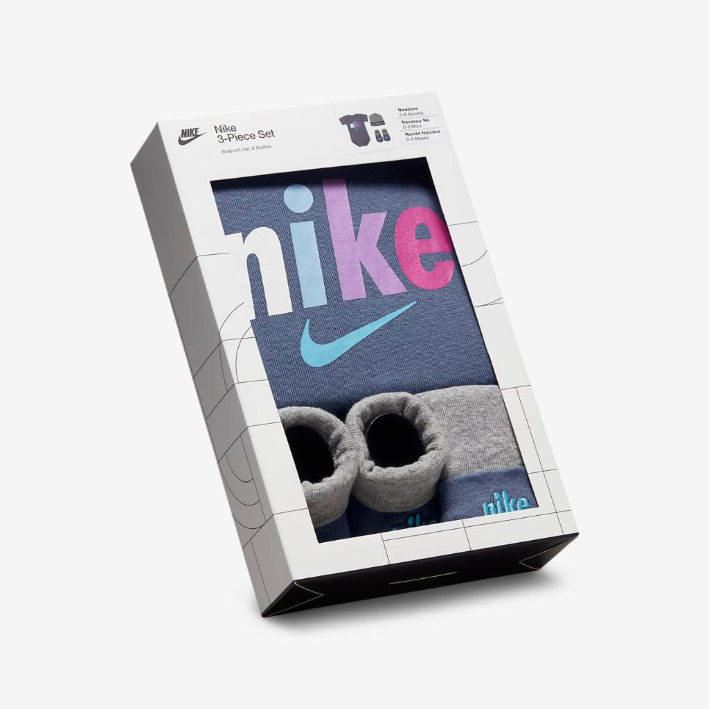 Nike 3-Piece Bodysuit Box Set Baby Bodysuit Set NN0929-U6B