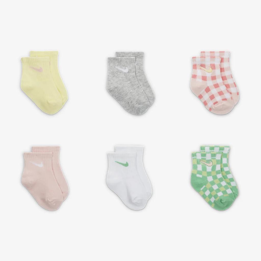 Nike Infant Crew Socks (3 Pairs) Baby Crew Socks NN0945-P17