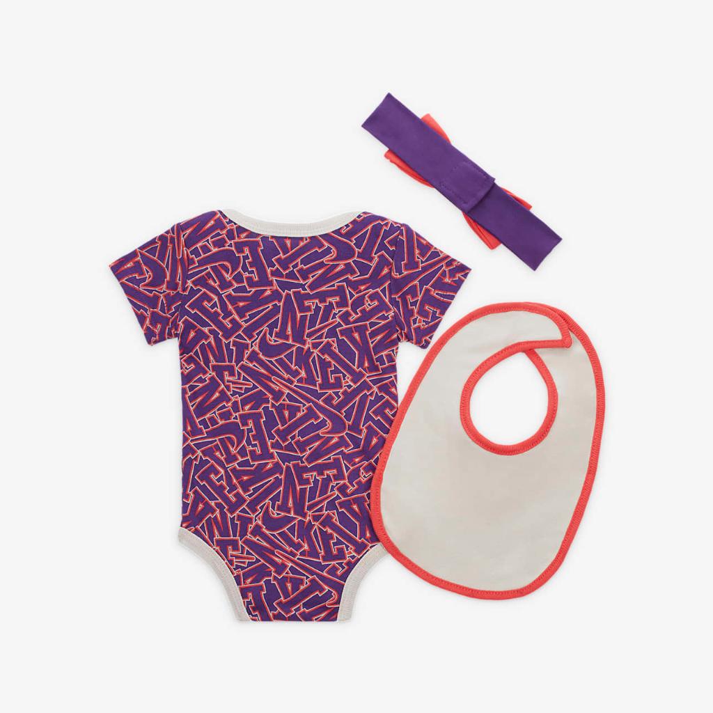 Nike &quot;Join the Club&quot; 3-Piece Boxed Set Baby 3-Piece Bodysuit Set NN0966-R26