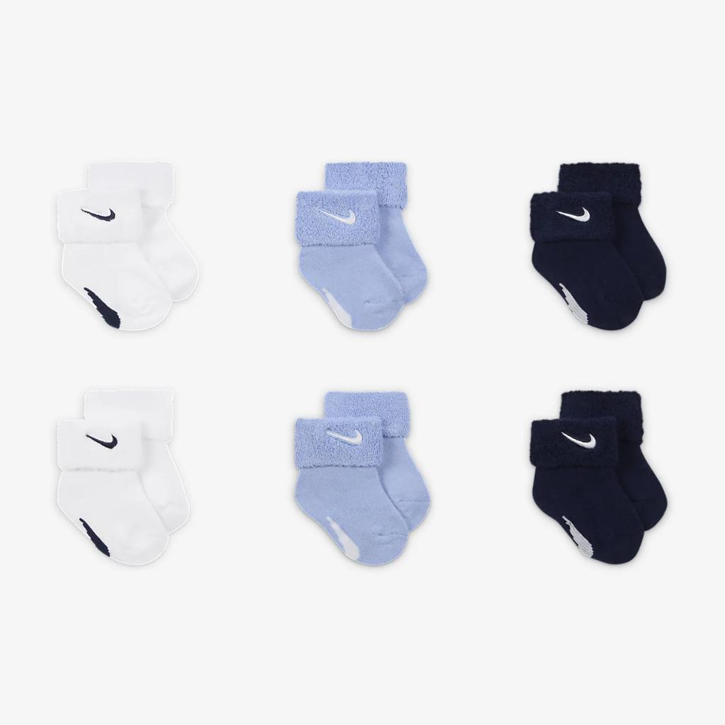 Nike Baby Terry Cuffed Socks (6 Pairs) NN1026-U8K