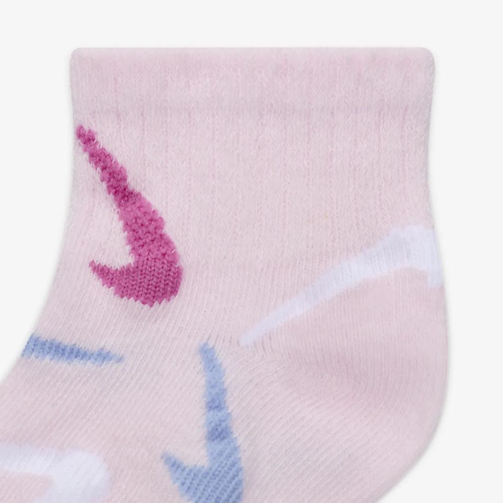 Nike Swooshfetti Baby (3-6M) Ankle Socks (6 Pairs) NN1057-A9Y