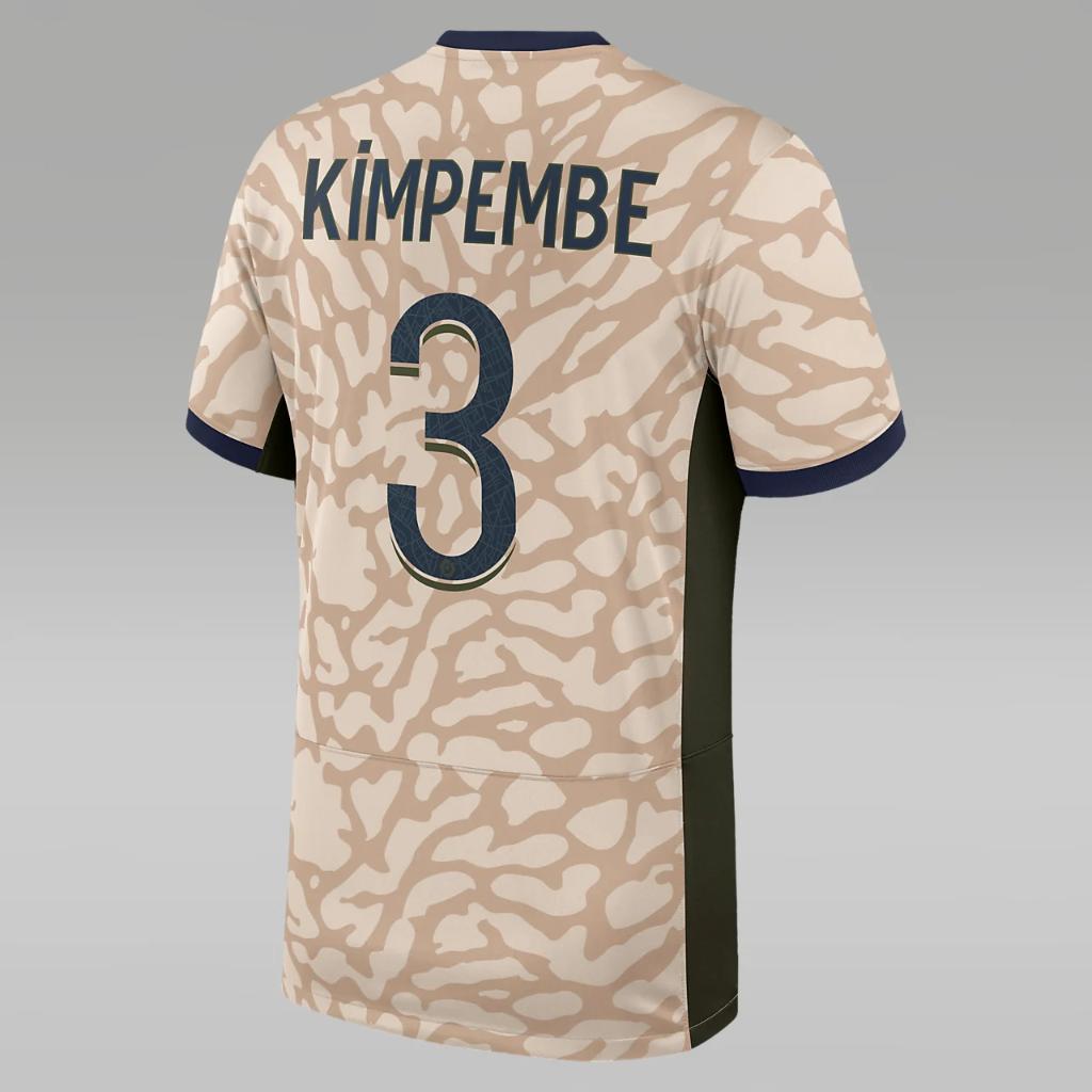 Presnel Kimpembe Paris Saint-Germain 2023/24 Stadium Fourth Men&#039;s Nike Dri-FIT Soccer Jersey NN41112985-PSG