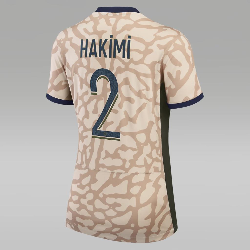 Achraf Hakimi Paris Saint-Germain 2023/24 Stadium Fourth Women&#039;s Nike Dri-FIT Soccer Jersey NN41112989-PSG