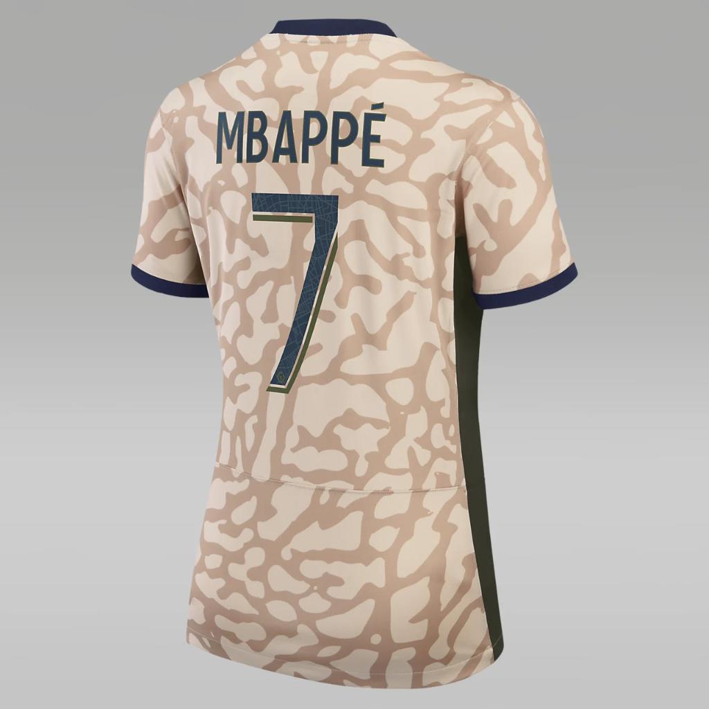 Kylian Mbappé Paris Saint-Germain 2023/24 Stadium Fourth Women&#039;s Nike Dri-FIT Soccer Jersey NN41112991-PSG