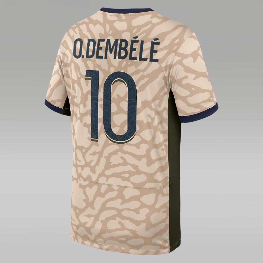 Ousmane Dembélé Paris Saint-Germain 2023/24 Stadium Fourth Big Kids&#039; Nike Dri-FIT Soccer Jersey NN41112997-PSG