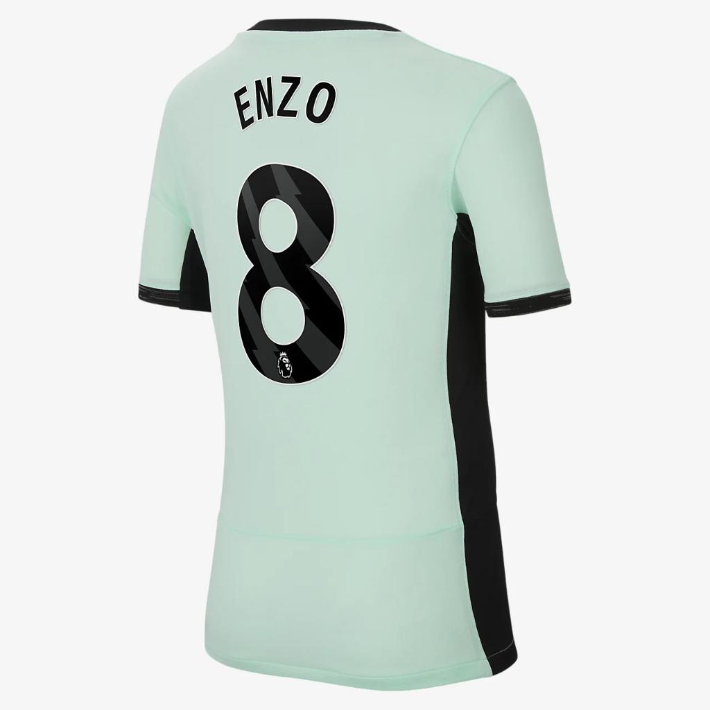 Enzo Fernández Chelsea 2023/24 Stadium Away Big Kids&#039; Nike Dri-FIT Soccer Jersey NN529026-CFC