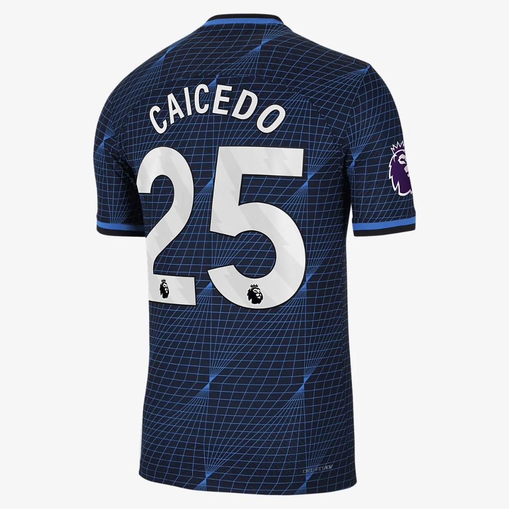 Moisés Caicedo Chelsea 2023/24 Match Away Men&#039;s Nike Dri-FIT ADV Soccer Jersey NN540170-CFC