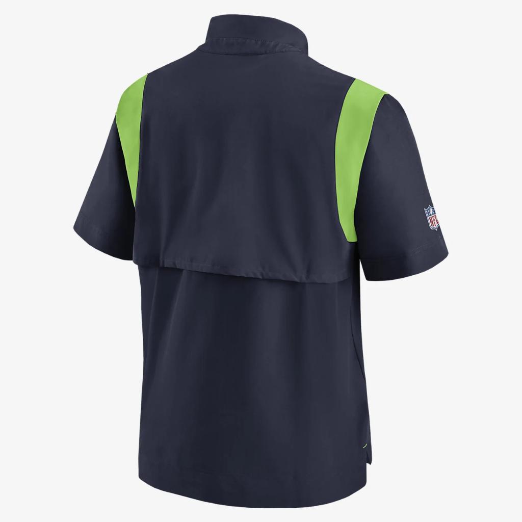 Nike Sideline Coach Lockup (NFL Seattle Seahawks) Men&#039;s Short-Sleeve Jacket NS15074K78-63Q