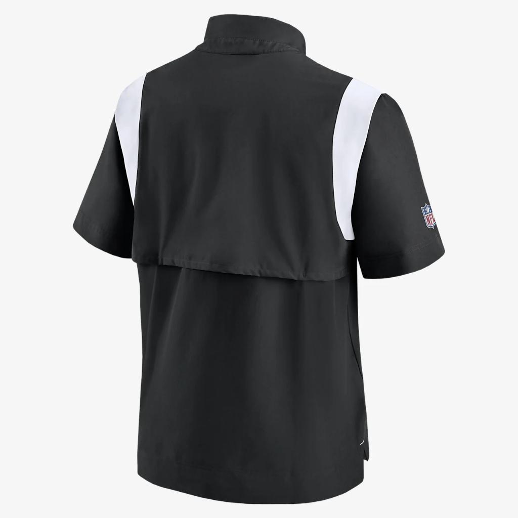 Nike Sideline Coach Lockup (NFL Las Vegas Raiders) Men&#039;s Short-Sleeve Jacket NS15093N8D-63Q