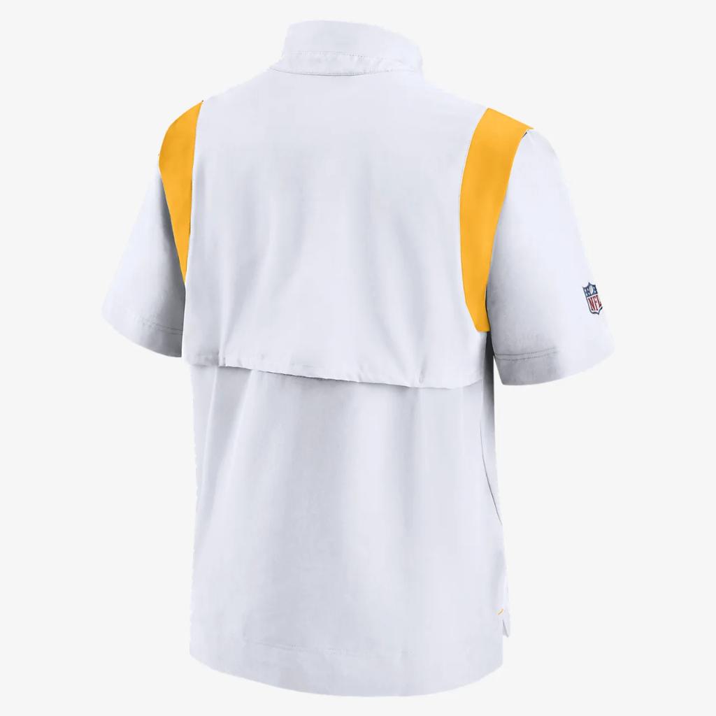 Nike Sideline Coach Lockup (NFL Pittsburgh Steelers) Men&#039;s Short-Sleeve Jacket NS1519NT7L-63Q
