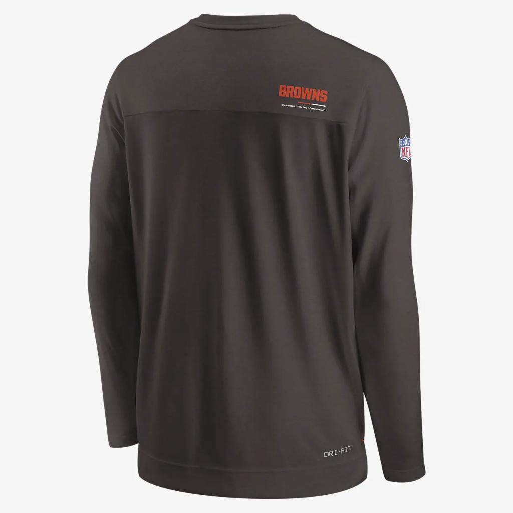 Nike Dri-FIT Lockup Coach UV (NFL Cleveland Browns) Men&#039;s Long-Sleeve Top NS2512A893-636