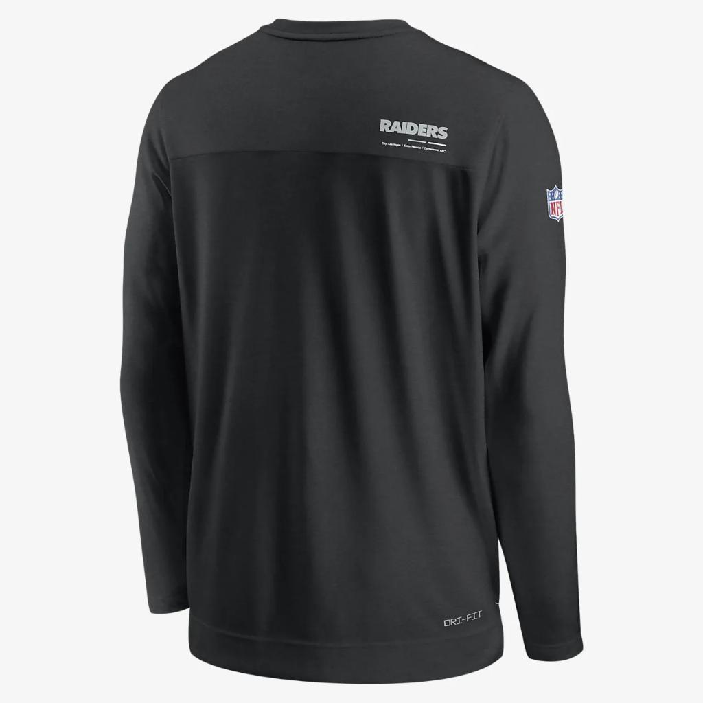 Nike Dri-FIT Lockup Coach UV (NFL Las Vegas Raiders) Men&#039;s Long-Sleeve Top NS2512AM8D-636
