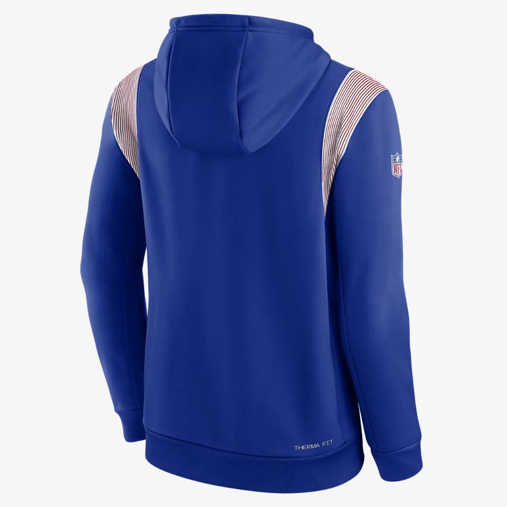 Nike Therma Athletic Stack (NFL Buffalo Bills) Men&#039;s Pullover Hoodie NS49023M81-5N9