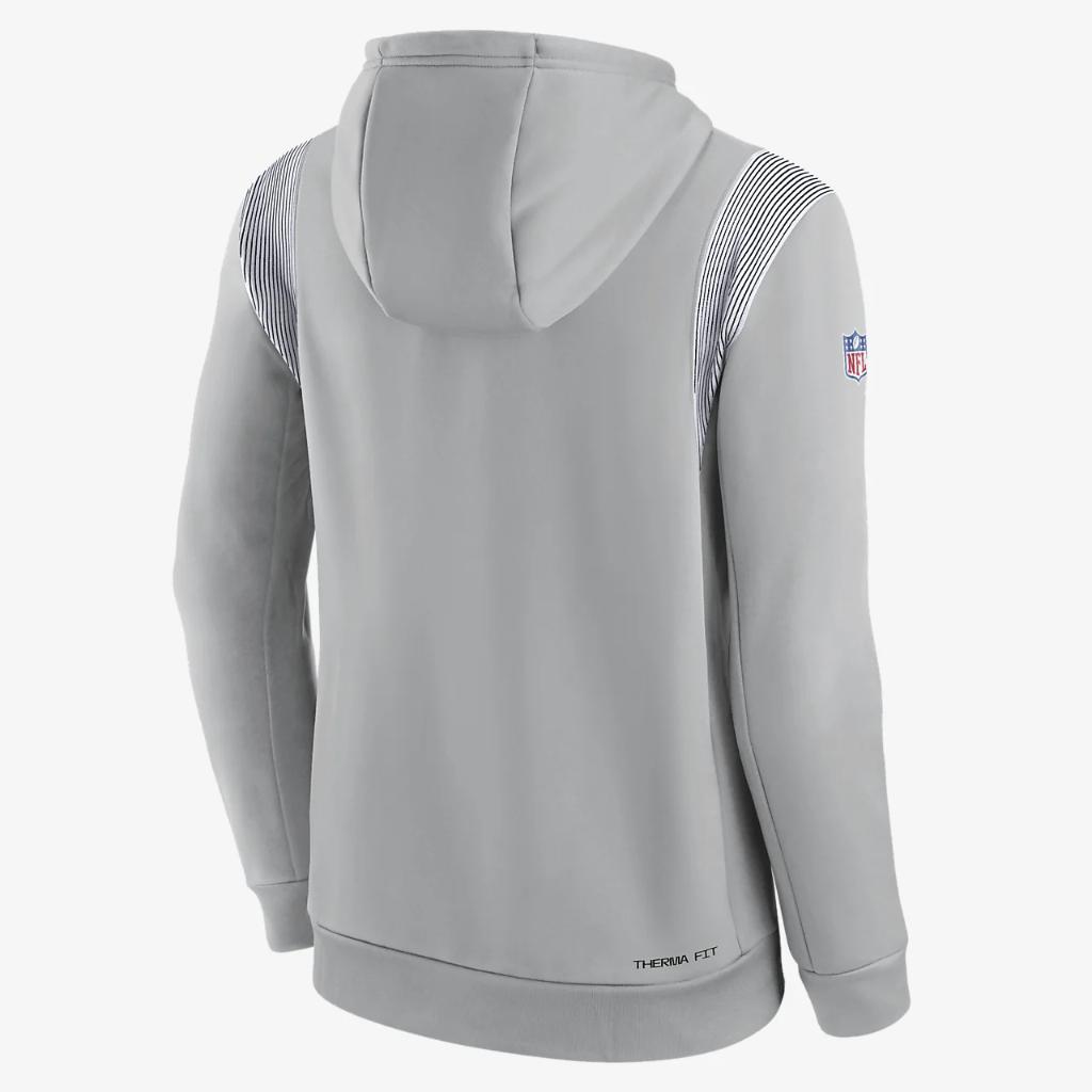 Nike Therma Athletic Stack (NFL New England Patriots) Men&#039;s Pullover Hoodie NS4911RE8K-5N9