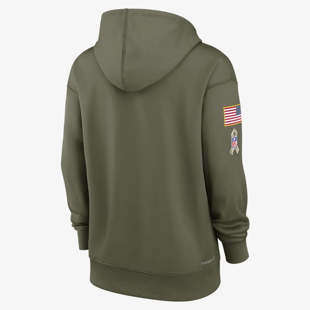 Nike Dri-FIT Salute to Service Logo (NFL Chicago Bears) Women&#039;s Pullover Hoodie NST42DHA26-8UV