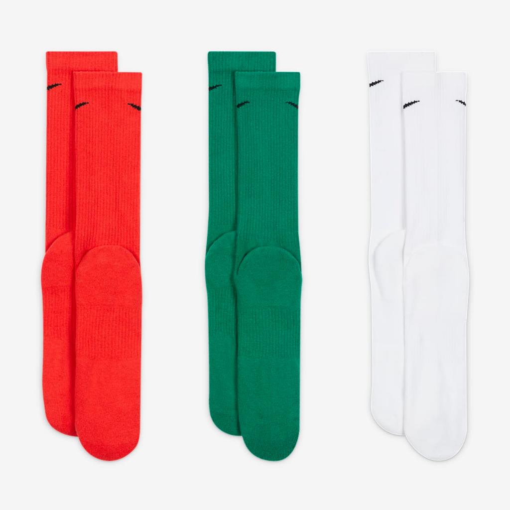 Nike Everyday Plus Cushioned Training Crew Socks (3 Pairs) SX6888-929