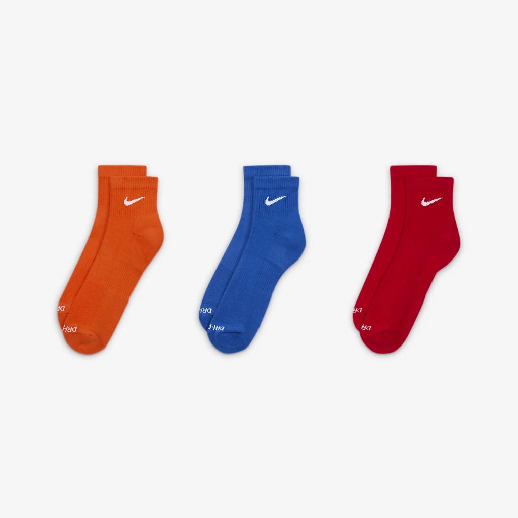 Nike Everyday Plus Cushioned Training Ankle Socks (3 Pairs) SX6890-966