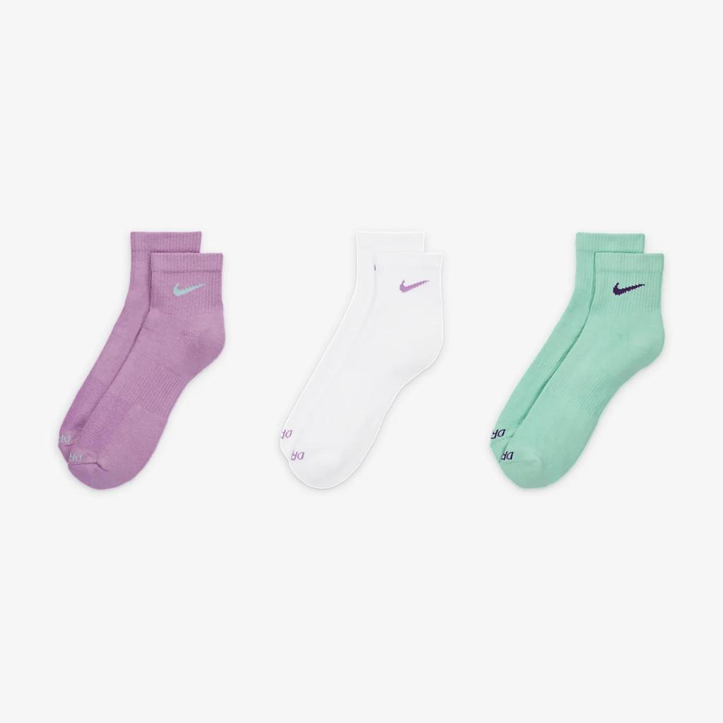 Nike Everyday Plus Cushioned Training Ankle Socks (3 Pairs) SX6890-993