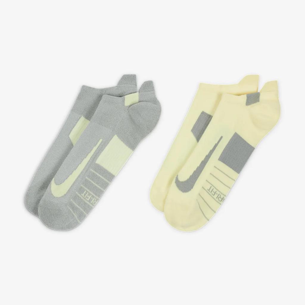 Nike Multiplier Running No-Show Socks (2 Pairs) SX7554-938