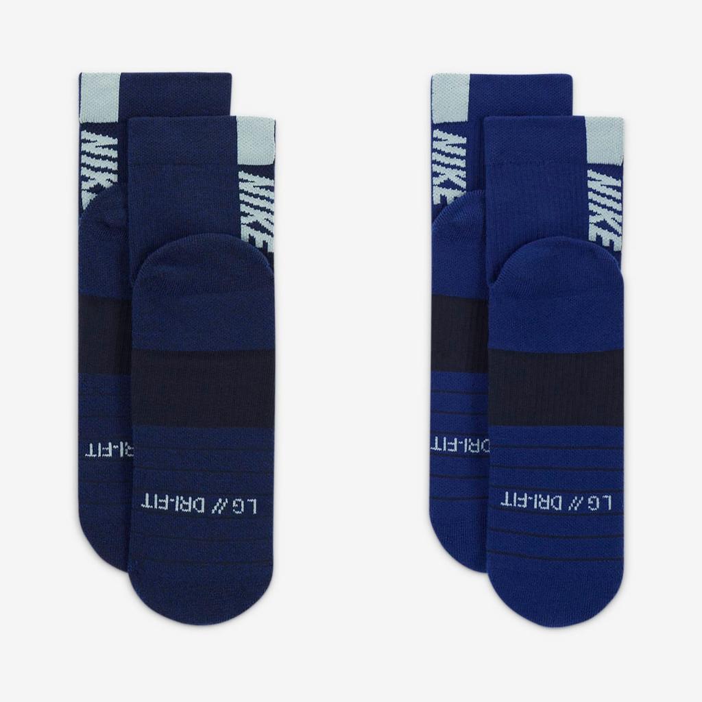 Nike Multiplier Running Ankle Socks (2 Pair) SX7556-941