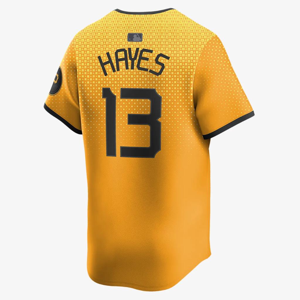 Ke&#039;Bryan Hayes Pittsburgh Pirates City Connect Men&#039;s Nike Dri-FIT ADV MLB Limited Jersey T7LM01O1PT9-006