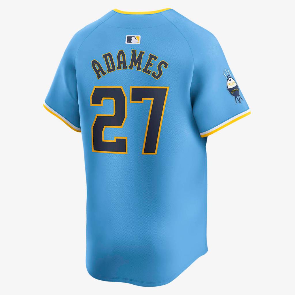 Willy Adames Milwaukee Brewers City Connect Men&#039;s Nike Dri-FIT ADV MLB Limited Jersey T7LM03VYMZ9-00B