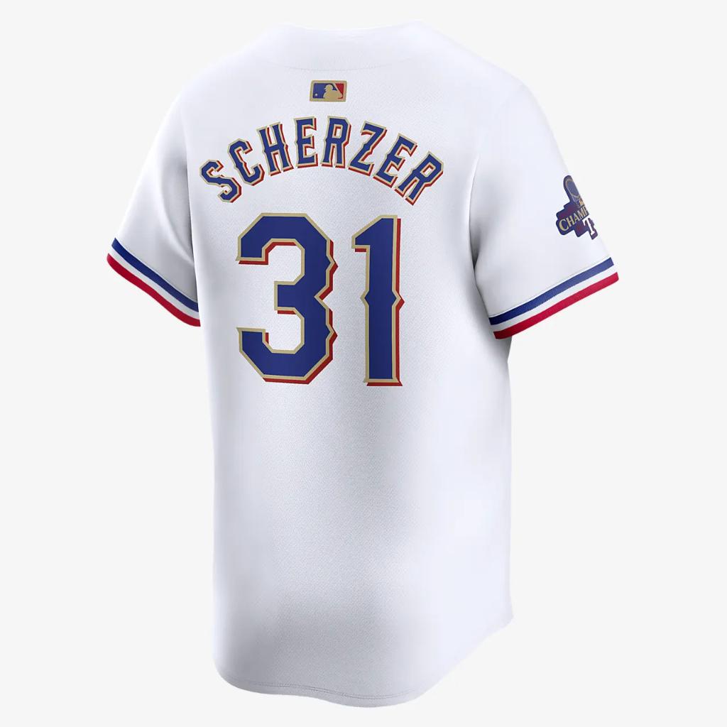 Max Scherzer Texas Rangers 2023 World Series Champions Gold Men&#039;s Nike Dri-FIT ADV MLB Limited Jersey T7LM0CMG6TG-W26