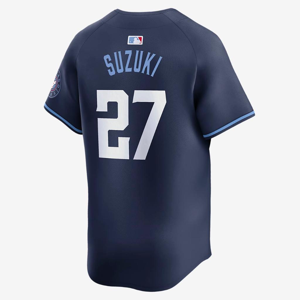 Seiya Suzuki Chicago Cubs City Connect Men&#039;s Nike Dri-FIT ADV MLB Limited Jersey T7LMEJC1EJ9-008