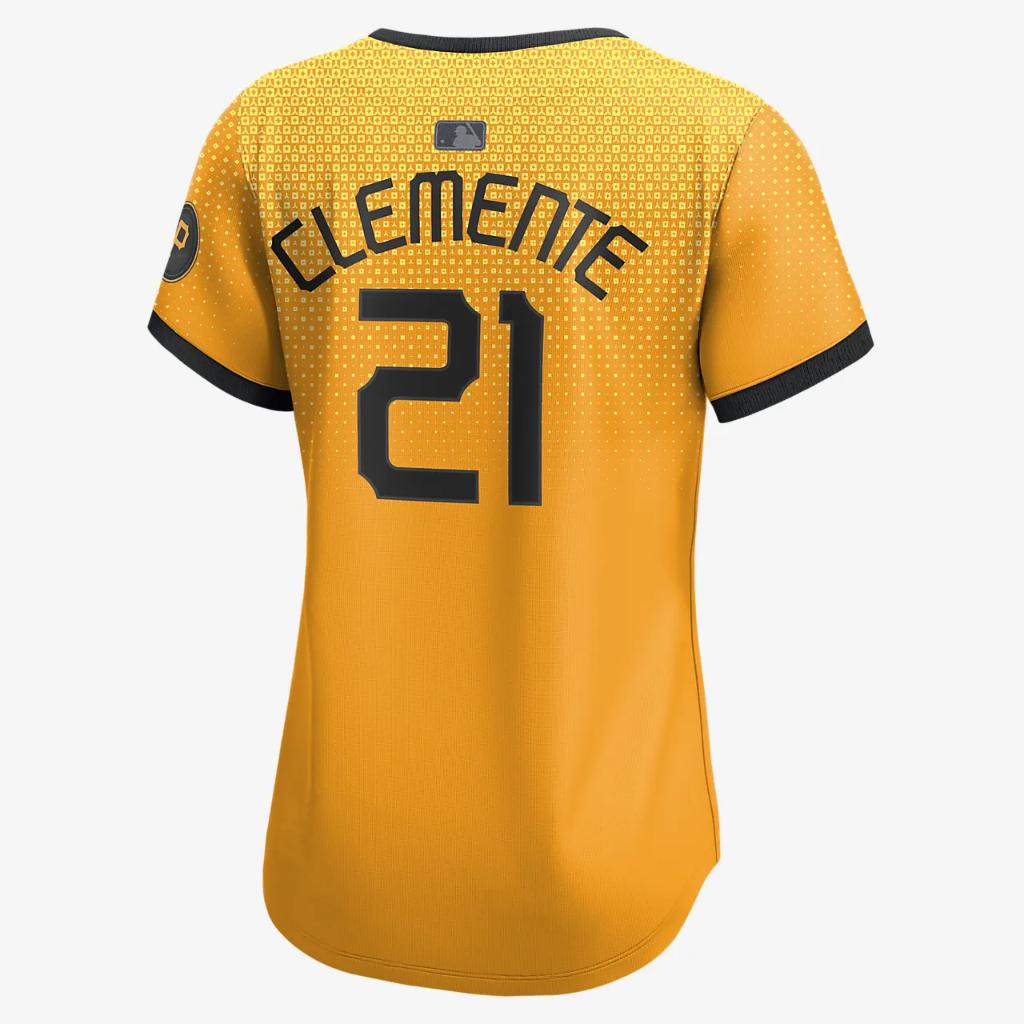 Roberto Clemente Pittsburgh Pirates City Connect Women&#039;s Nike Dri-FIT ADV MLB Limited Jersey T7LW01O1QBT-UJS