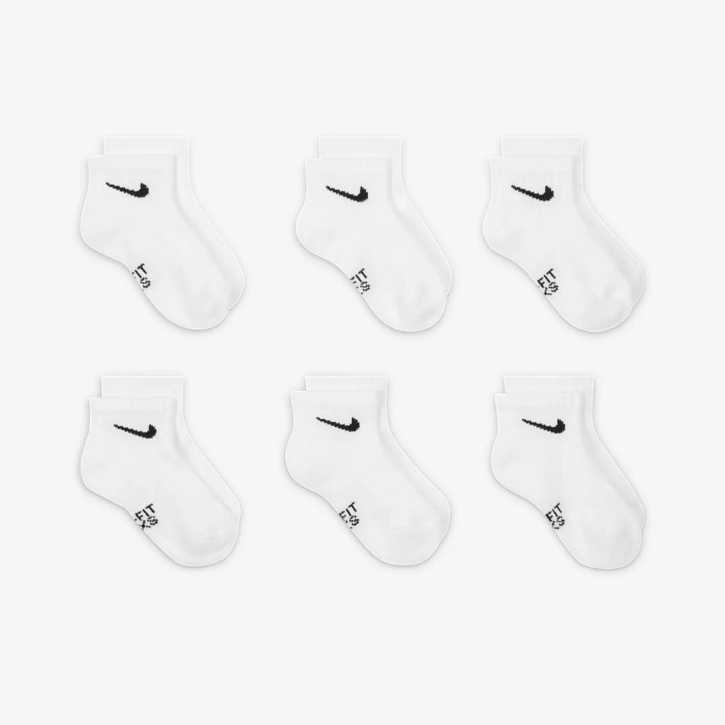 Nike Dri-FIT Little Kids&#039; Ankle Socks (6 Pairs) UN0018-001