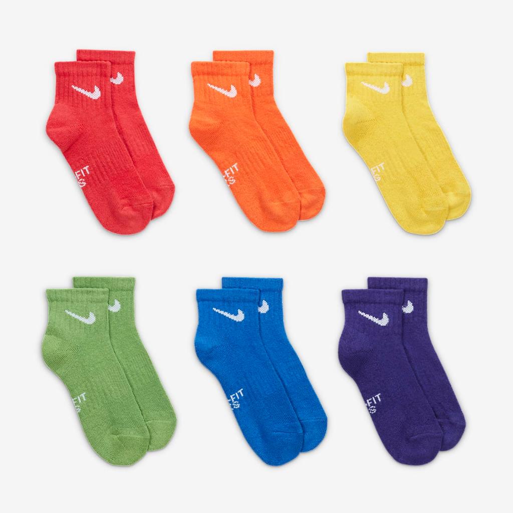 Nike Dri-FIT Little Kids&#039; Ankle Socks (6 Pairs) UN0018-E69